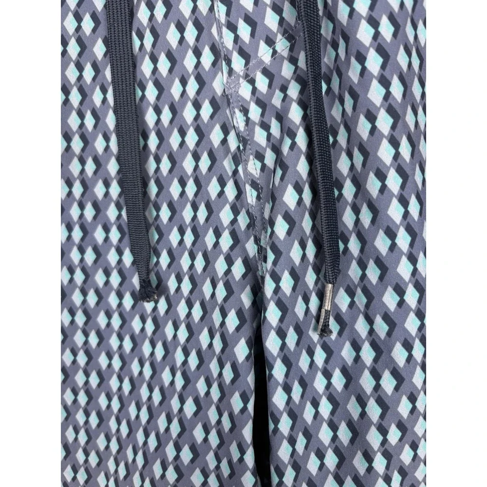 Rhone Point Break Board Shorts Mens 33 Blue Geometric Swim Trunks 7